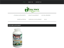 Tablet Screenshot of healthylivings.com